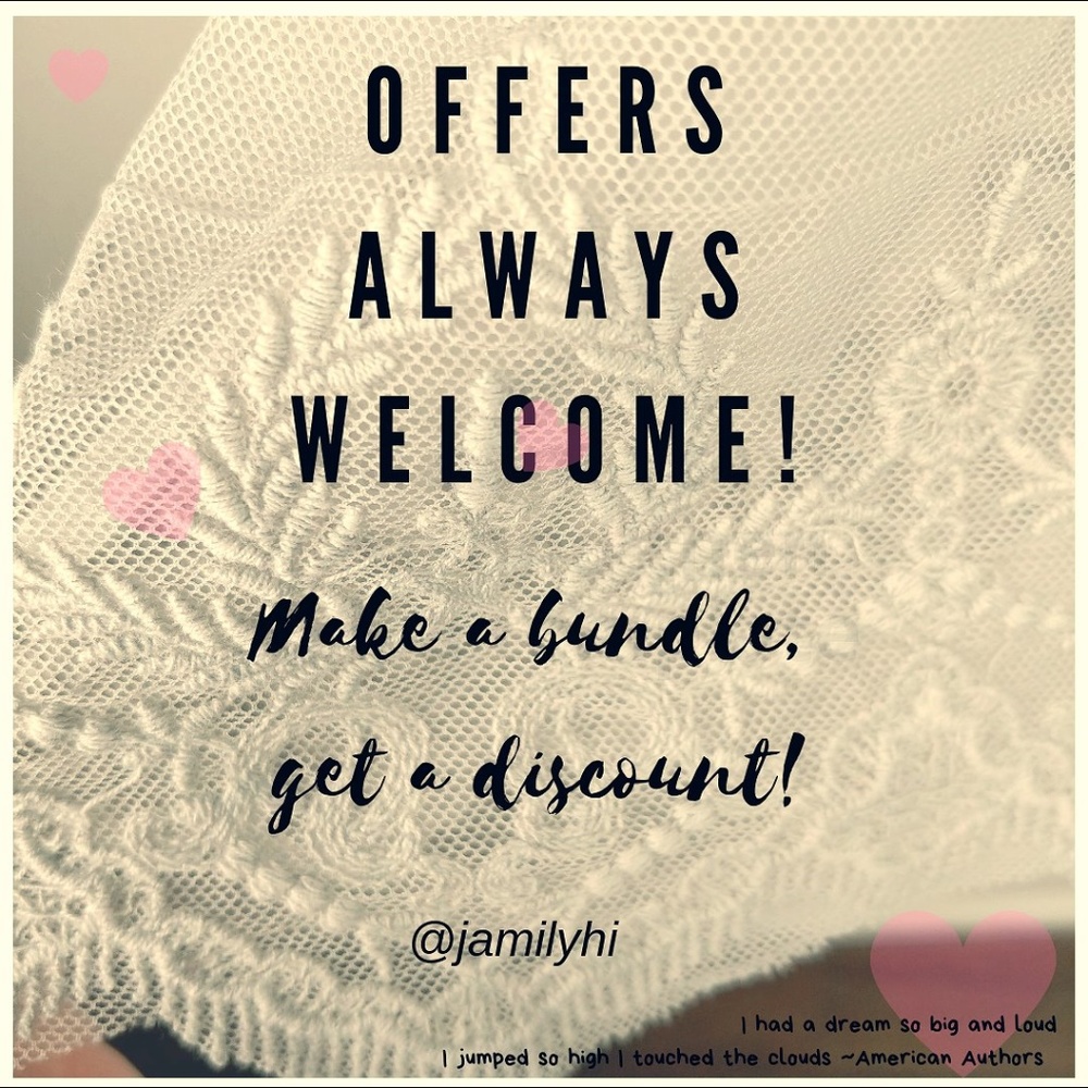 All offers considered on single items or bundles!